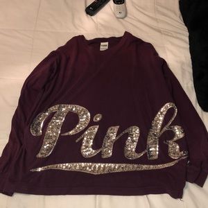 Maroon long sleeve tee